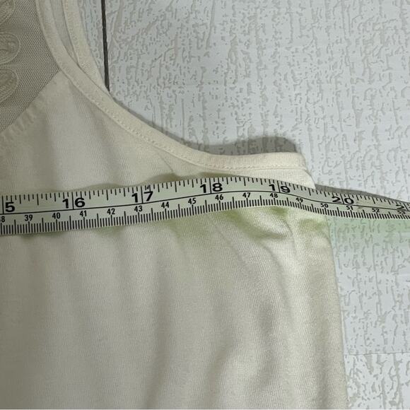 AXCESS Ivory Loose Fit Tank Top Size XL - Picture 5 of 10